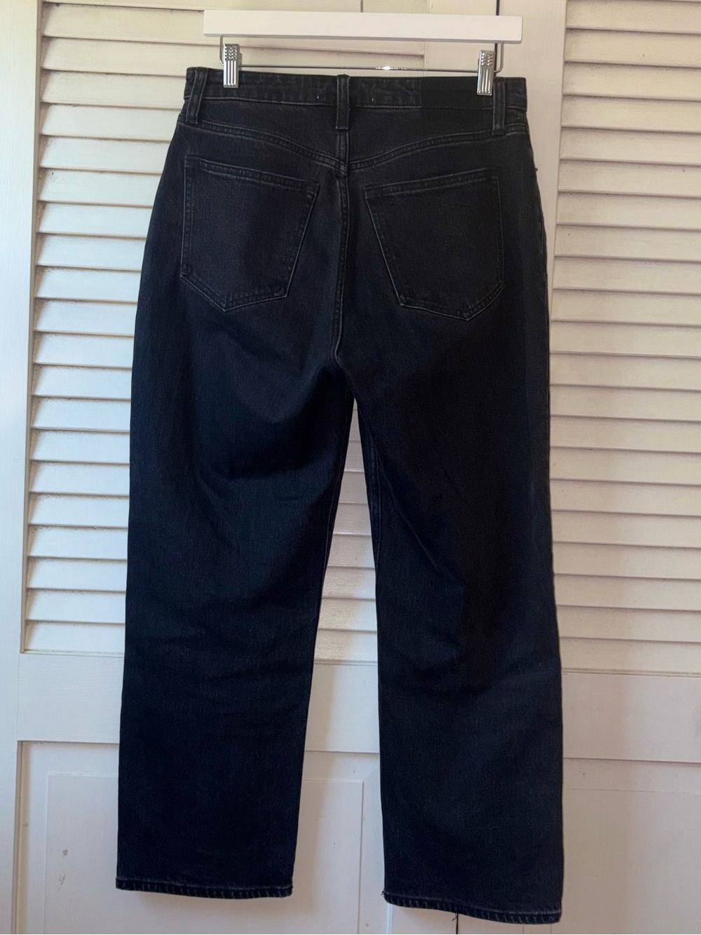 Abercrombie Curve Love Vintage Straight Jeans 27 Black Wash 90s Denim - Picture 3 of 5
